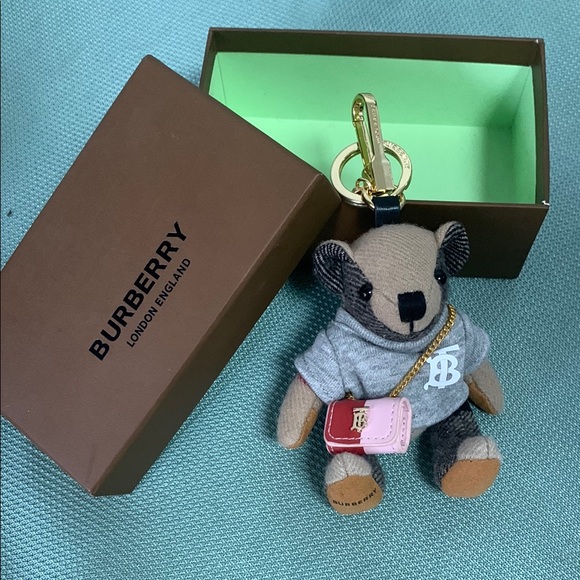 Burberry Multicolor Teddy Bear Key Holder - Picture 1 of 6